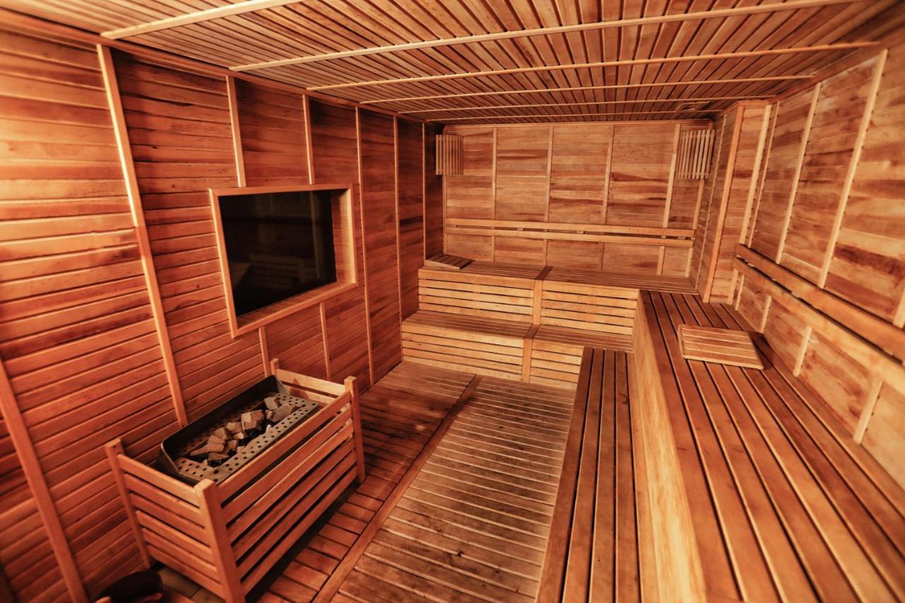 The Green Park 加济安泰普 外观 照片 A modern Finnish sauna